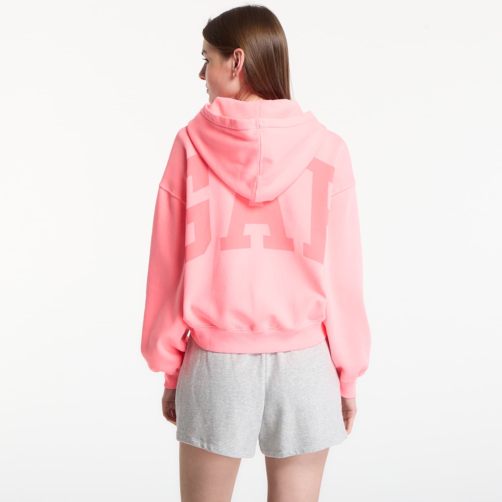 Hanorace GAP Pg Cropped Po Hood Pink