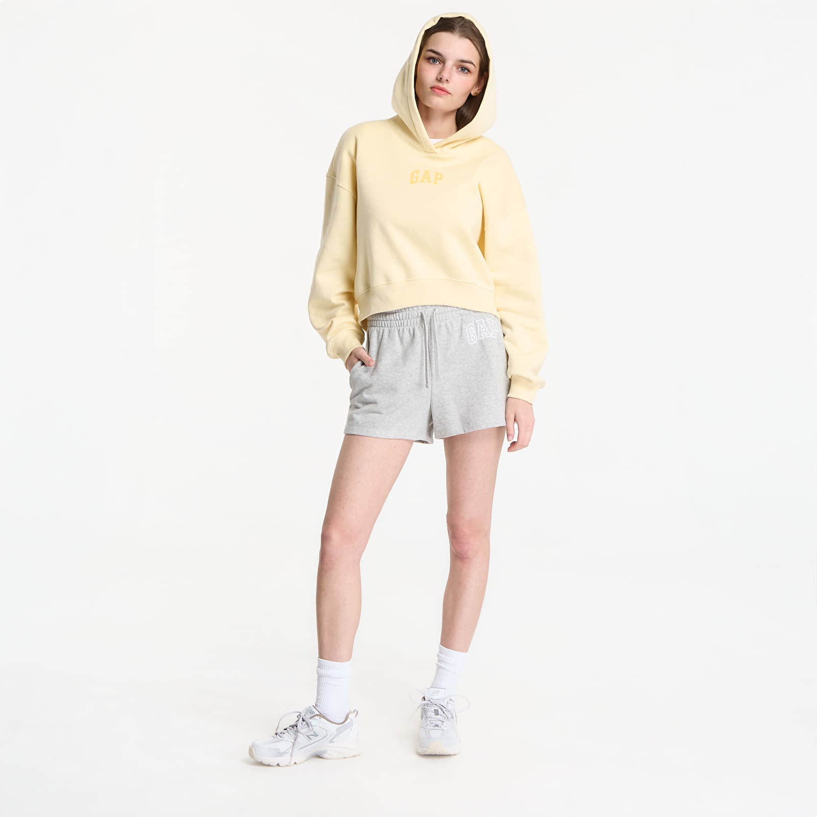 Hanorace GAP Pg Cropped Po Hood Yellow