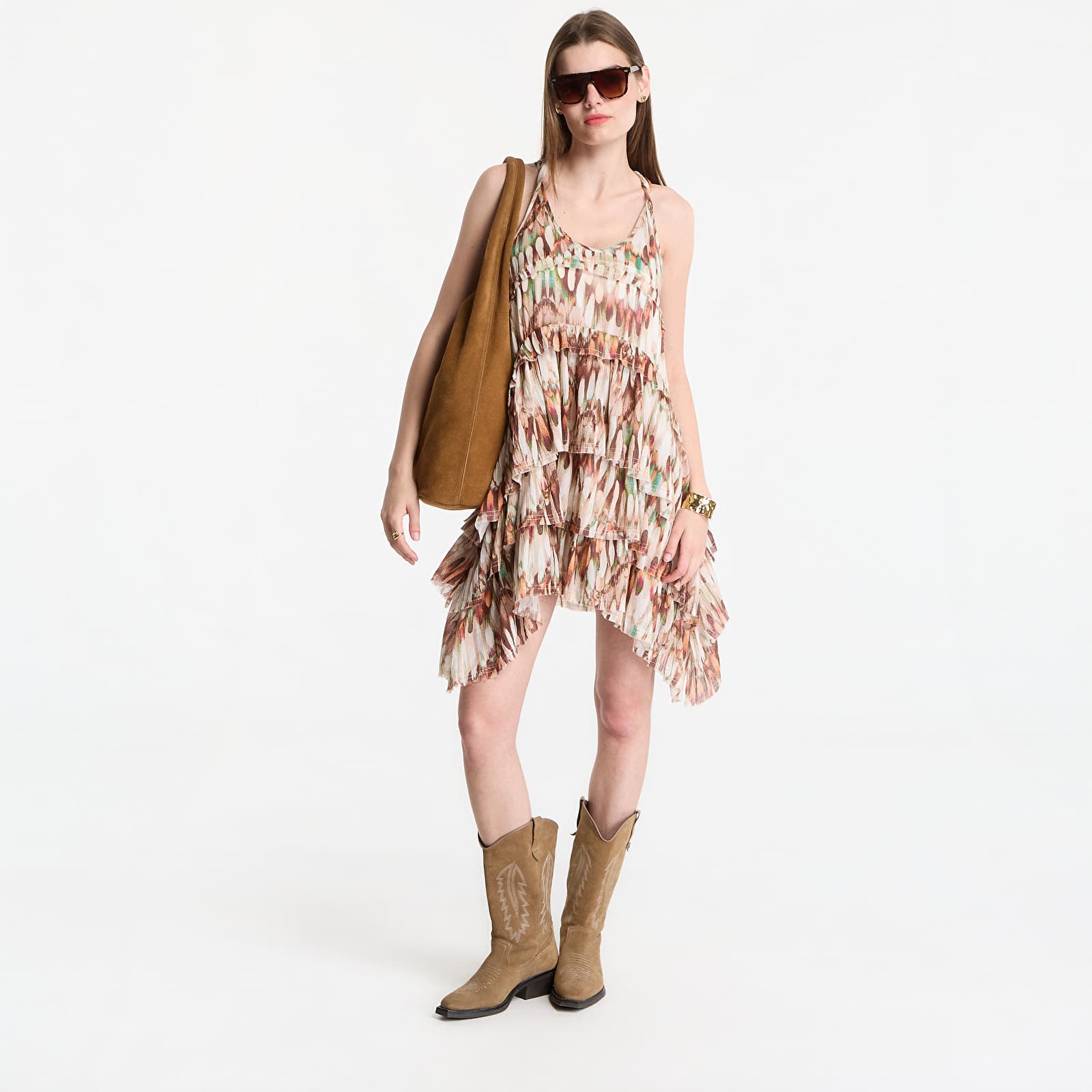 Платья AllSaints Cavarly Mini Dress Oceano Soft Pink