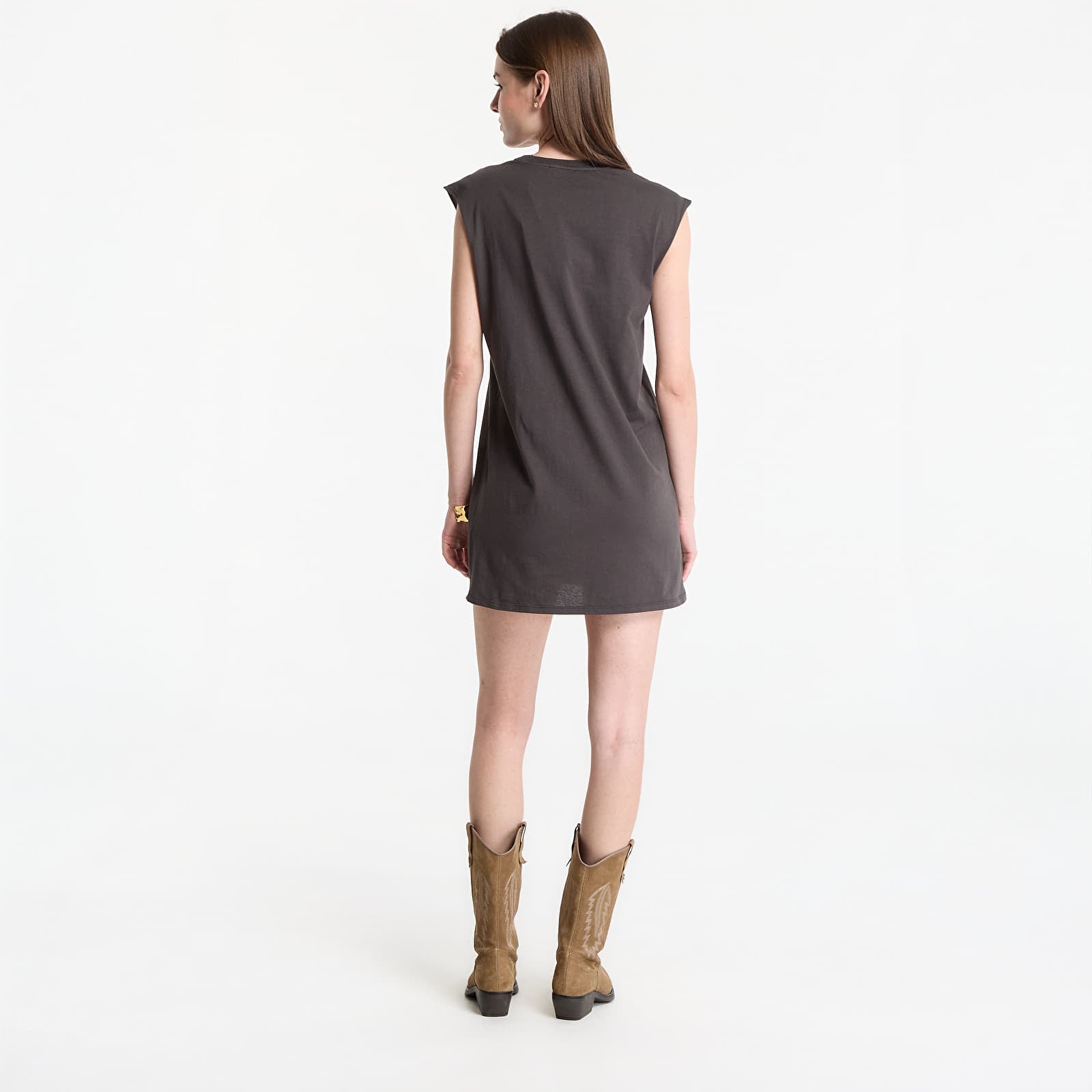 Rochii AllSaints Wild Brooke Dress Washed Grey