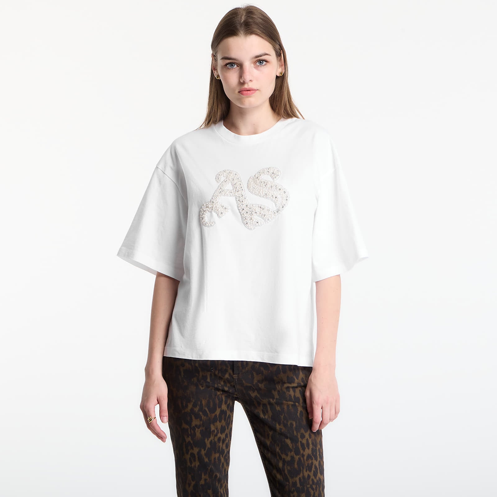 Tricouri  AllSaints Icon Amelie Tee Optic White