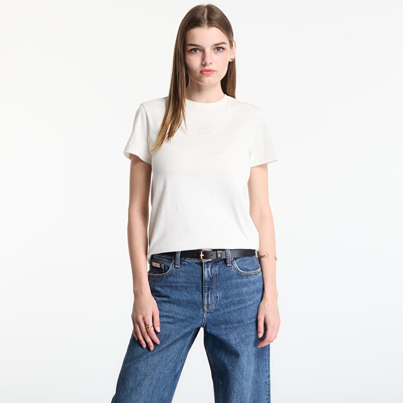 Marškinėliai Calvin Klein Ss 20S Jersey Emblem Crew Tee Tofu