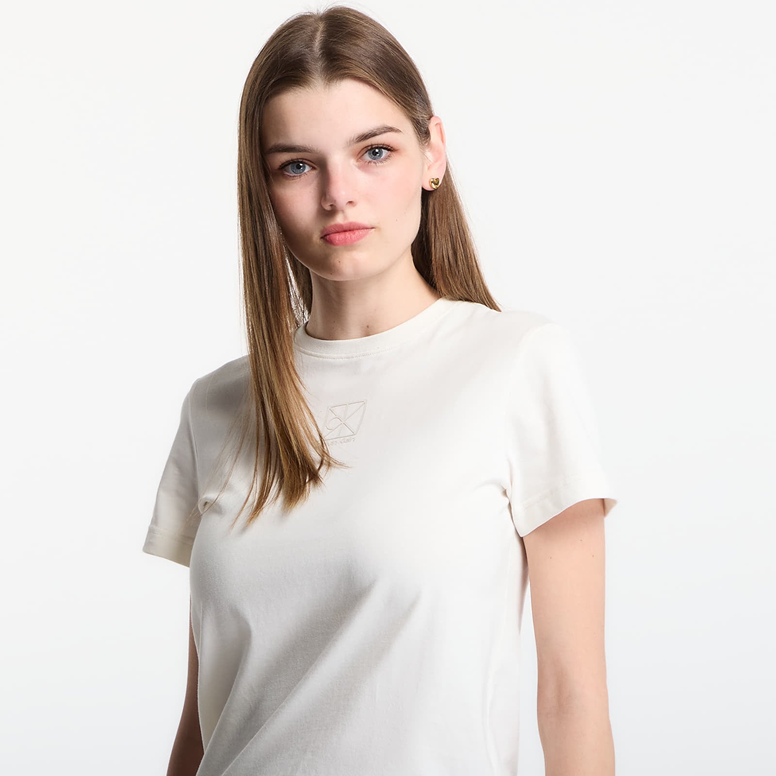 Тениски Calvin Klein Ss 20S Jersey Emblem Crew Tee Tofu