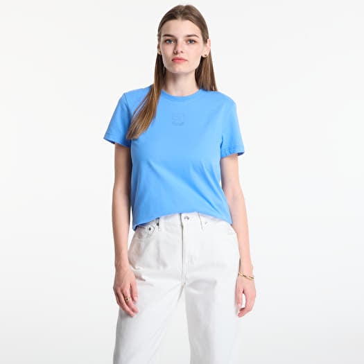 Tričko Calvin Klein Ss 20S Jersey Emblem Crew Tee Marina