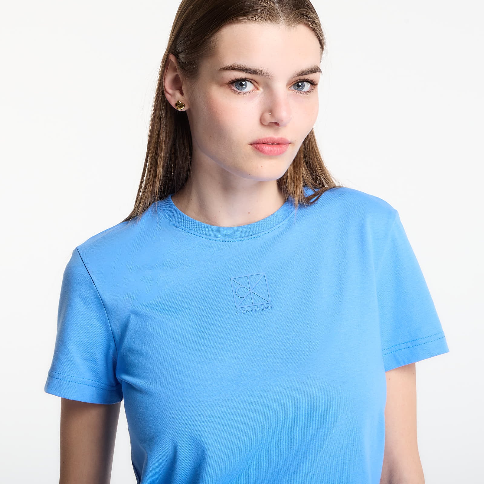 Тениски Calvin Klein Ss 20S Jersey Emblem Crew Tee Marina