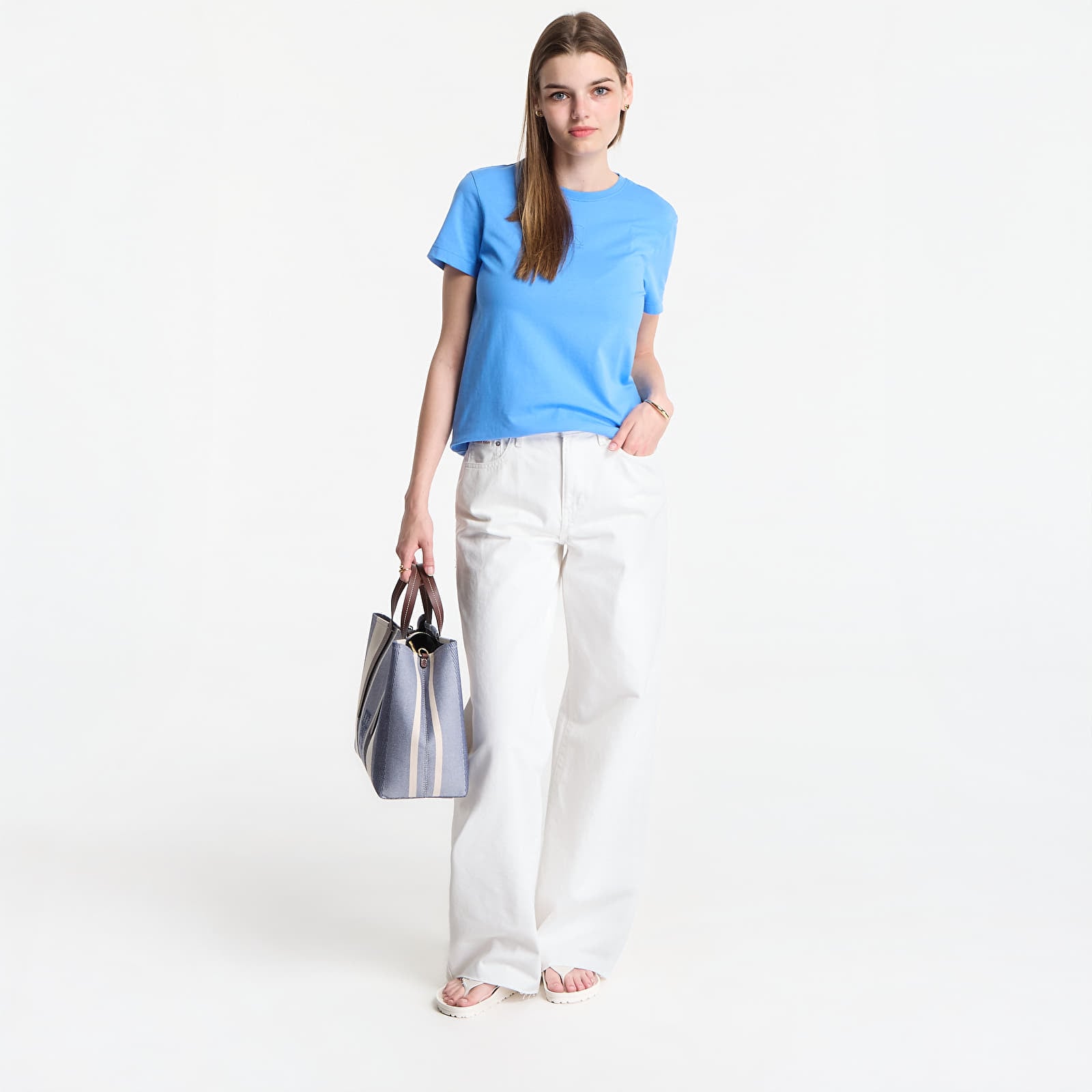 Тениски Calvin Klein Ss 20S Jersey Emblem Crew Tee Marina