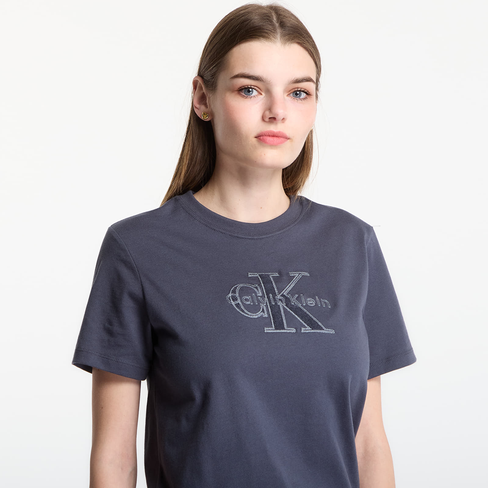 Тениски Calvin Klein Jeans Ss Baby Terry Hero Monologo Tee Ebony