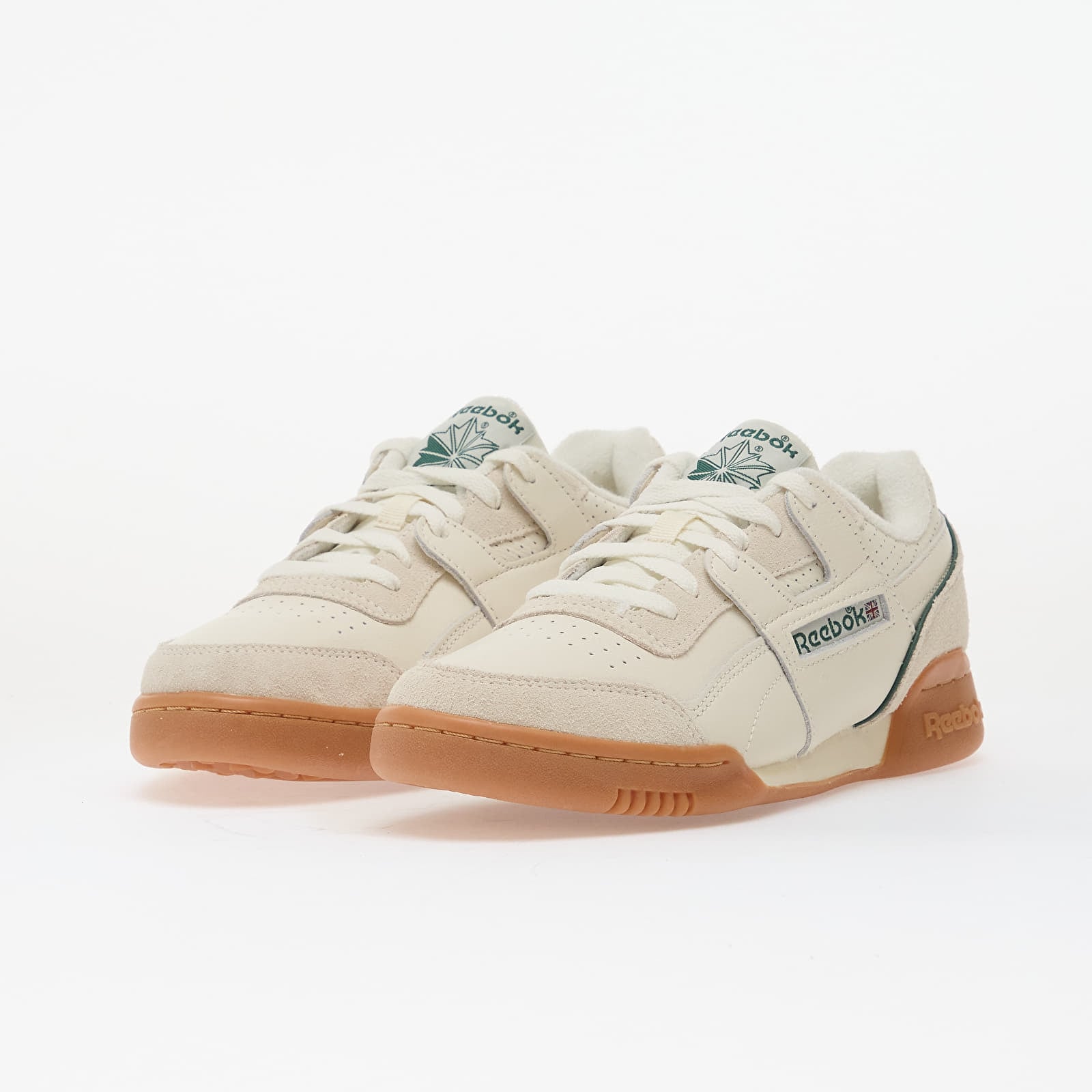 Turnschuhe und Schuhe für Männer Reebok Workout Plus Chalk/ Dark Green/ Vintage Chalk