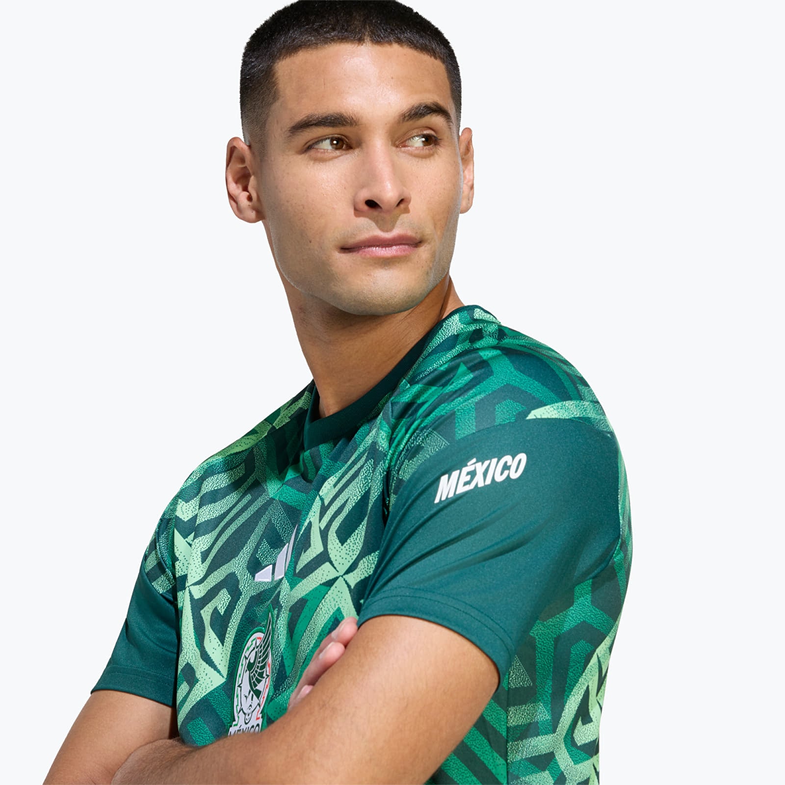Moški dresi adidas Mexico 26 Home Pre Match Jersey Aurora Ivy