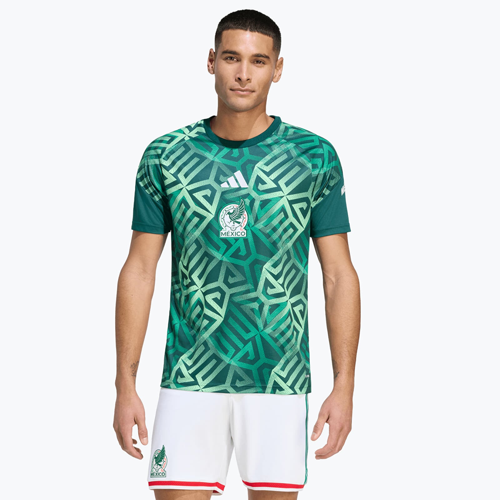 Moški dresi adidas Mexico 26 Home Pre Match Jersey Aurora Ivy