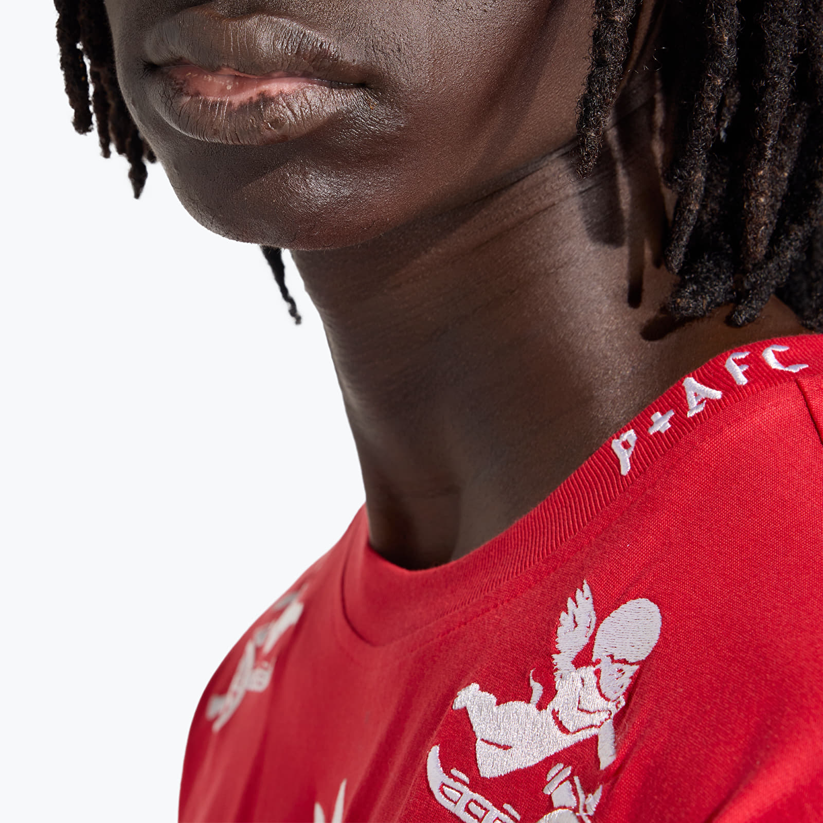 Miesten T-paidat adidas Afc P+F Tee Better Scarlet
