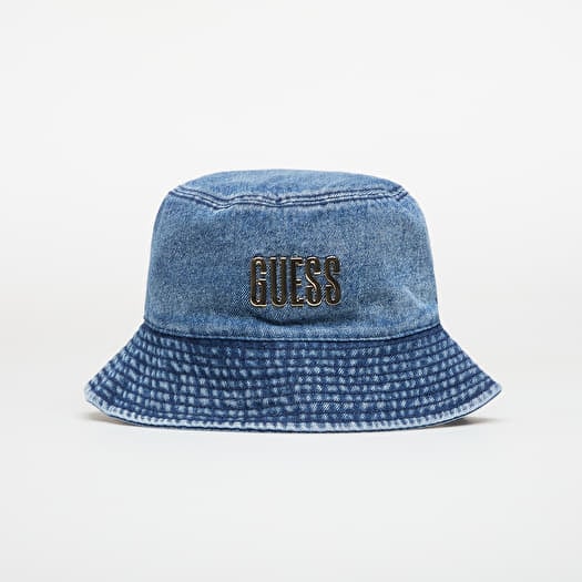 Kapelusz GUESS Denim Rain Hat Blue Denim