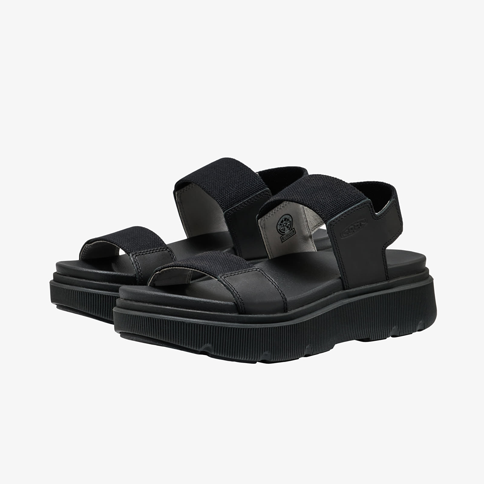 Sieviešu kedas un apavi KEEN Elle Mila Backstrap Women Black/ Black