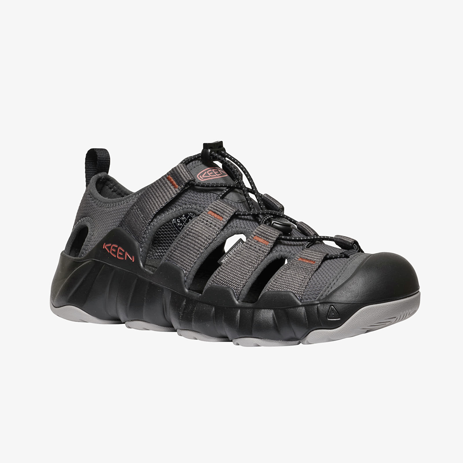 Men's sneakers and shoes KEEN Hyperport H2 Men Steel Grey/ Burnt Brick