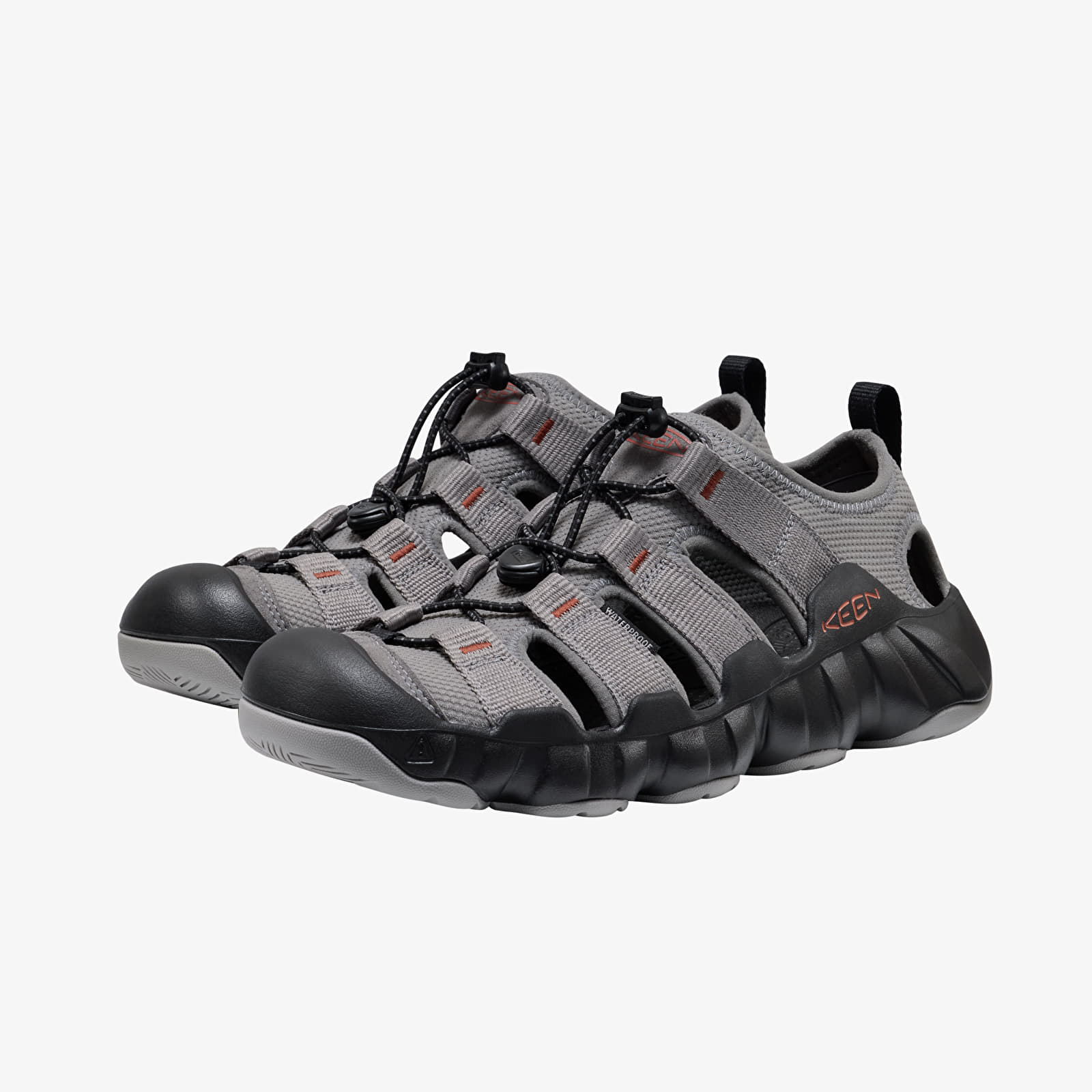 Men's sneakers and shoes KEEN Hyperport H2 Men Steel Grey/ Burnt Brick