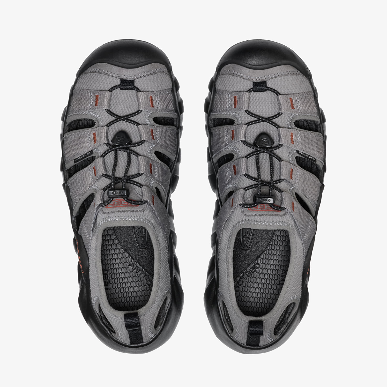 Men's sneakers and shoes KEEN Hyperport H2 Men Steel Grey/ Burnt Brick