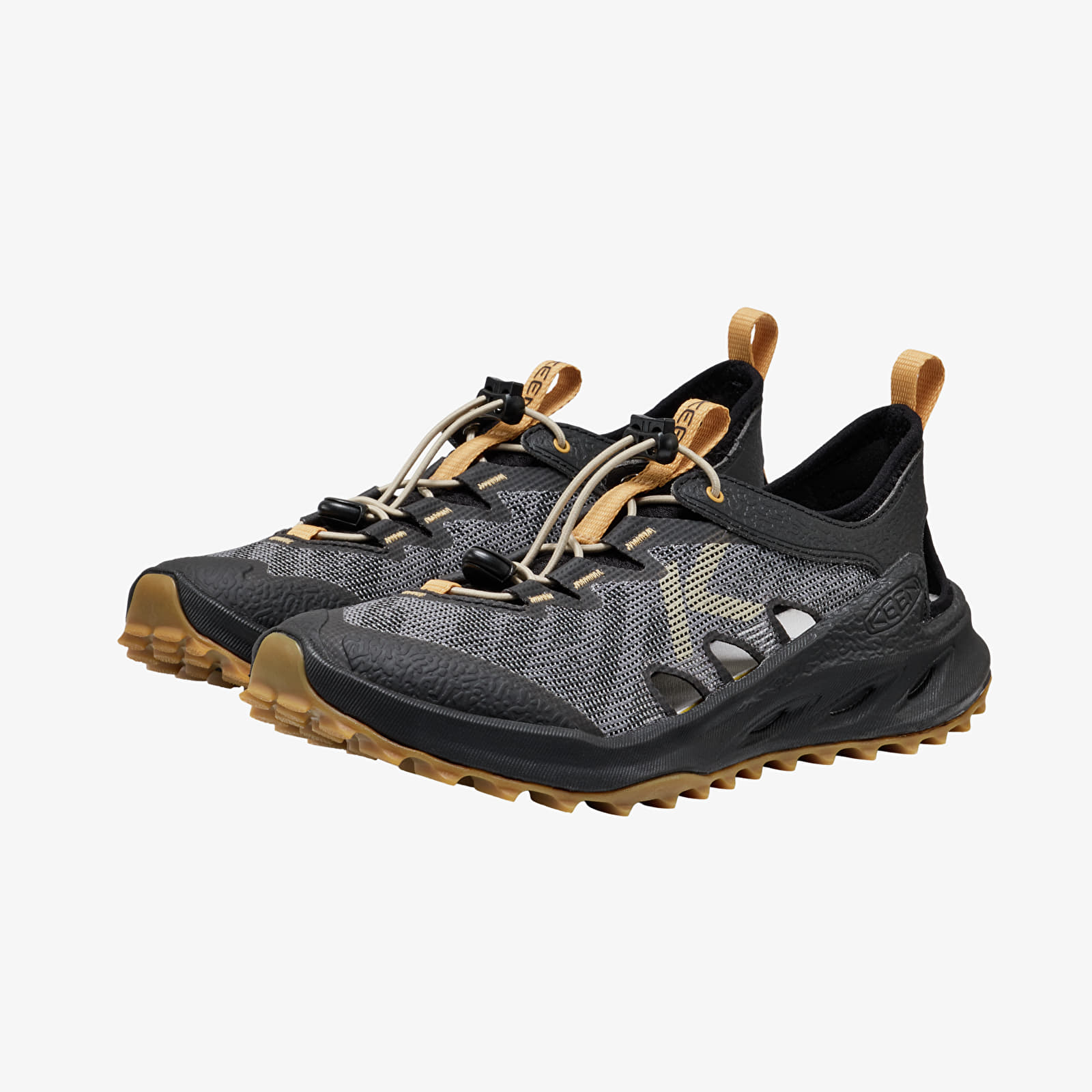 Sneakers og sko til kvinder KEEN Zionic Adv Women Black/ Oak Buff