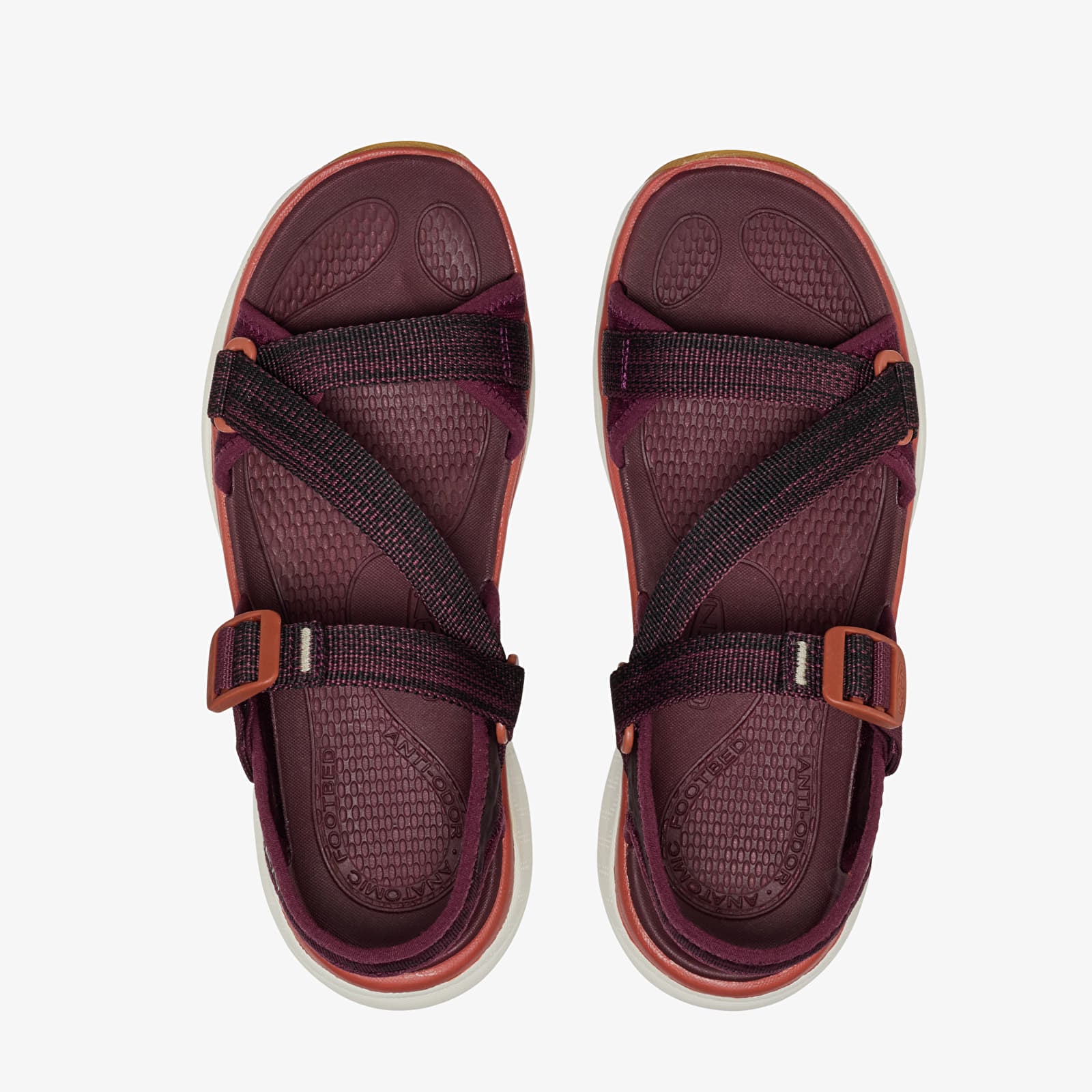 Dámské tenisky a boty KEEN Leiki Ot Sandal Women Fig/ Burnt Brick