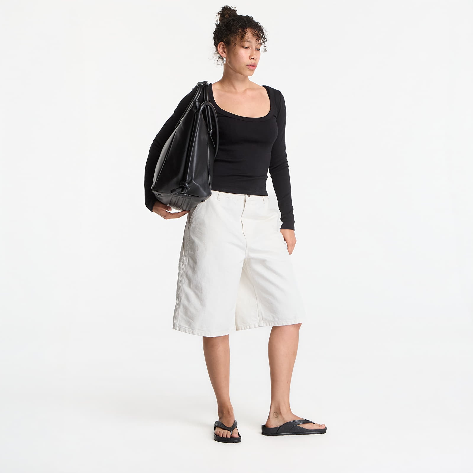 Dámské kraťasy Carhartt WIP W' Nixon Single Knee Short Wax Stone Washed