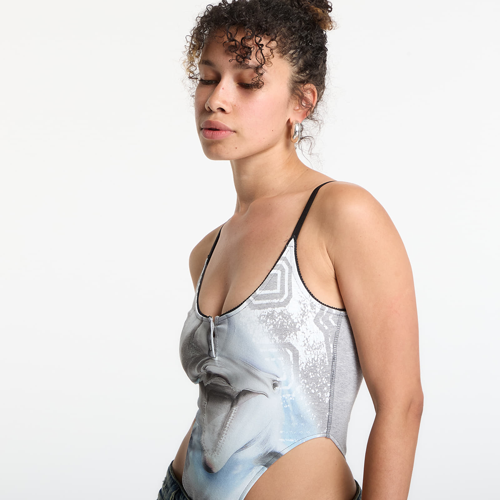 Ženske majice bez rukava Diesel T-Ameris-S1 Tank Top Grey Melange