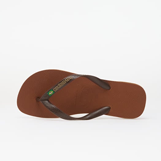 Havaianas Brasil Logo Rust/ Dark Brown
