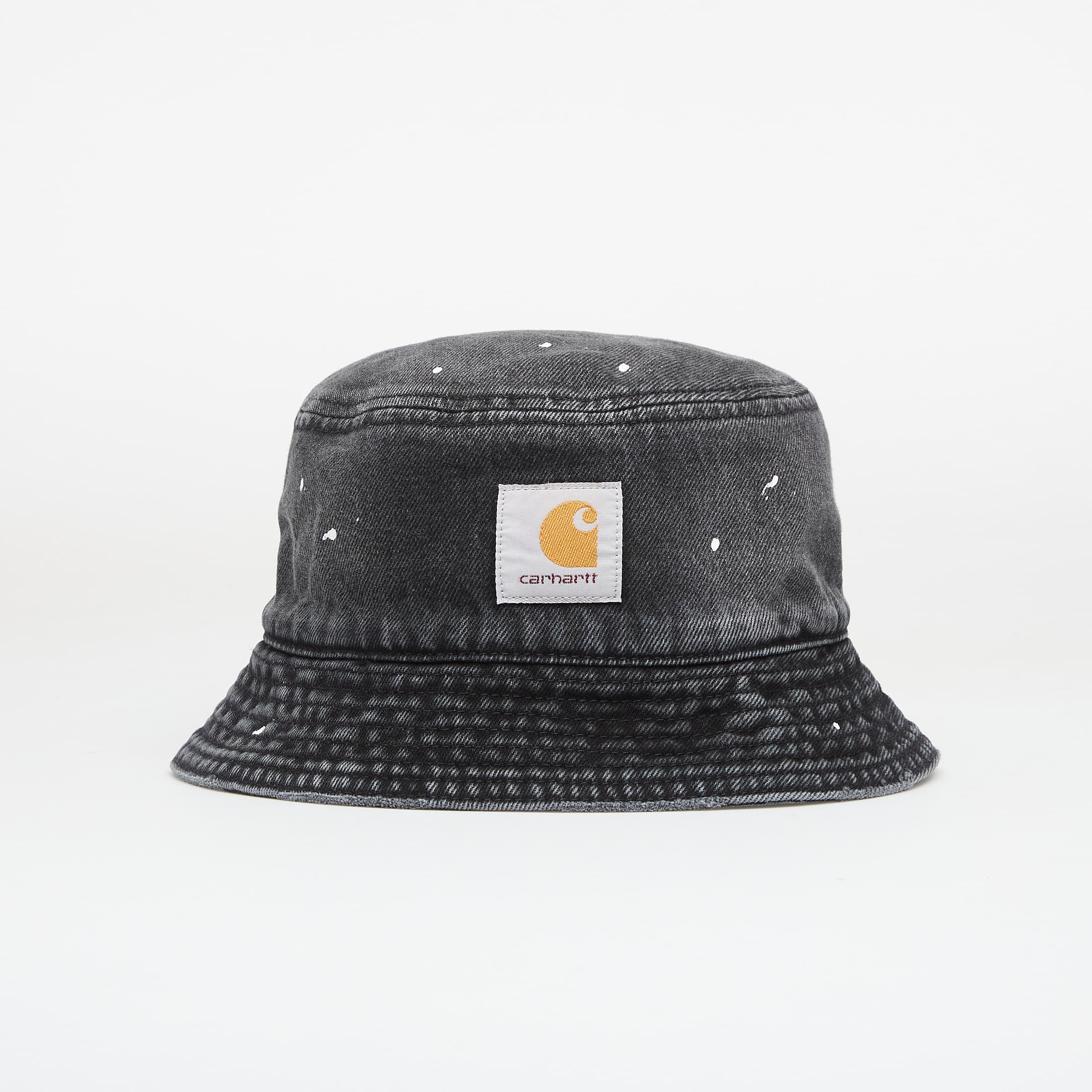 Cap Carhartt WIP Belmar Bucket Hat Black Destroy Wash, Splatter S/M