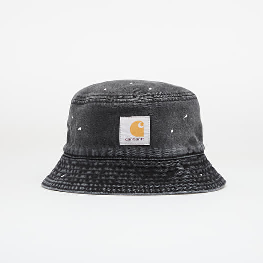 Cepure Carhartt WIP Belmar Bucket Hat Black Destroy Wash, Splatter