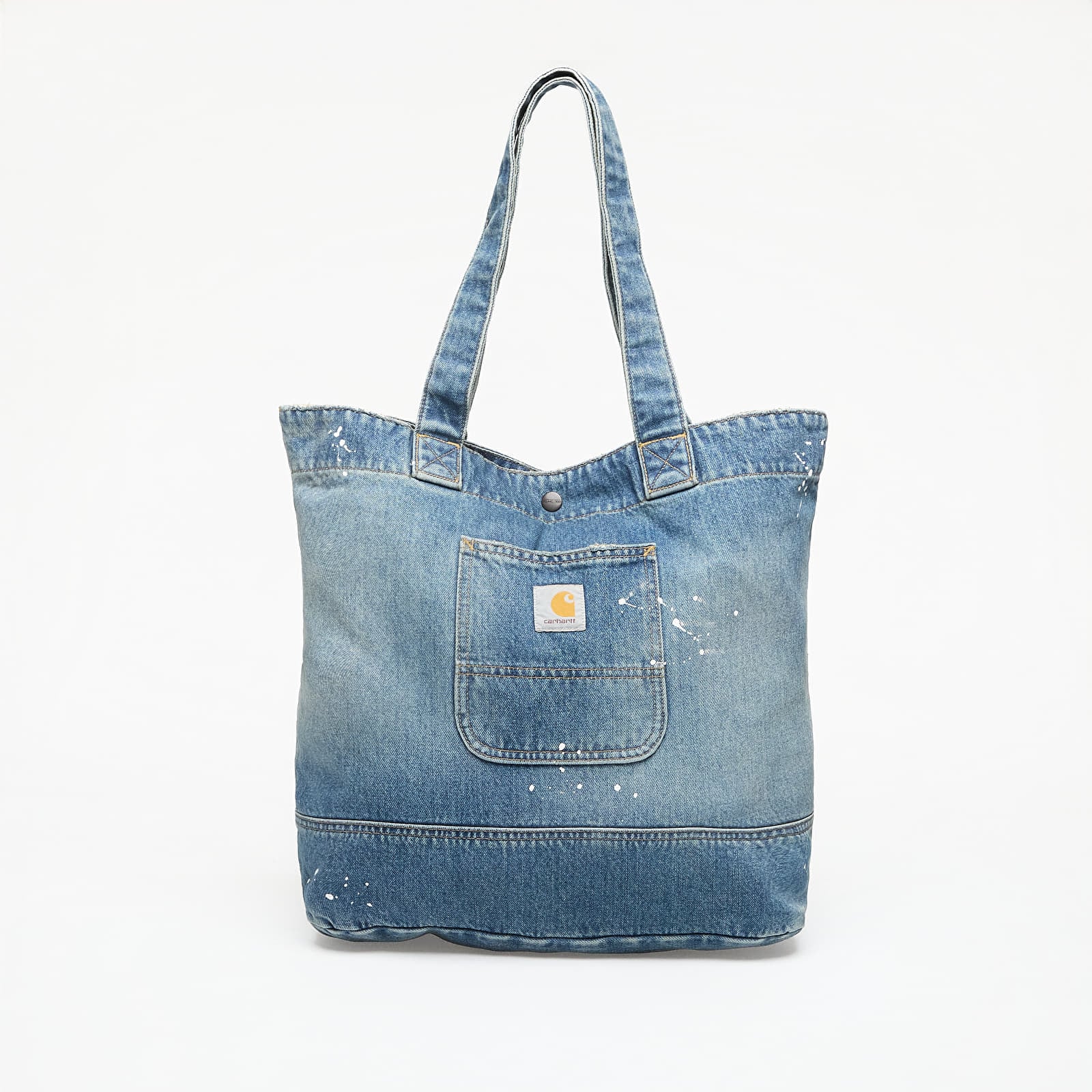 Plecu somas Carhartt WIP Denim Tote Blue Destroy Wash, Splatter
