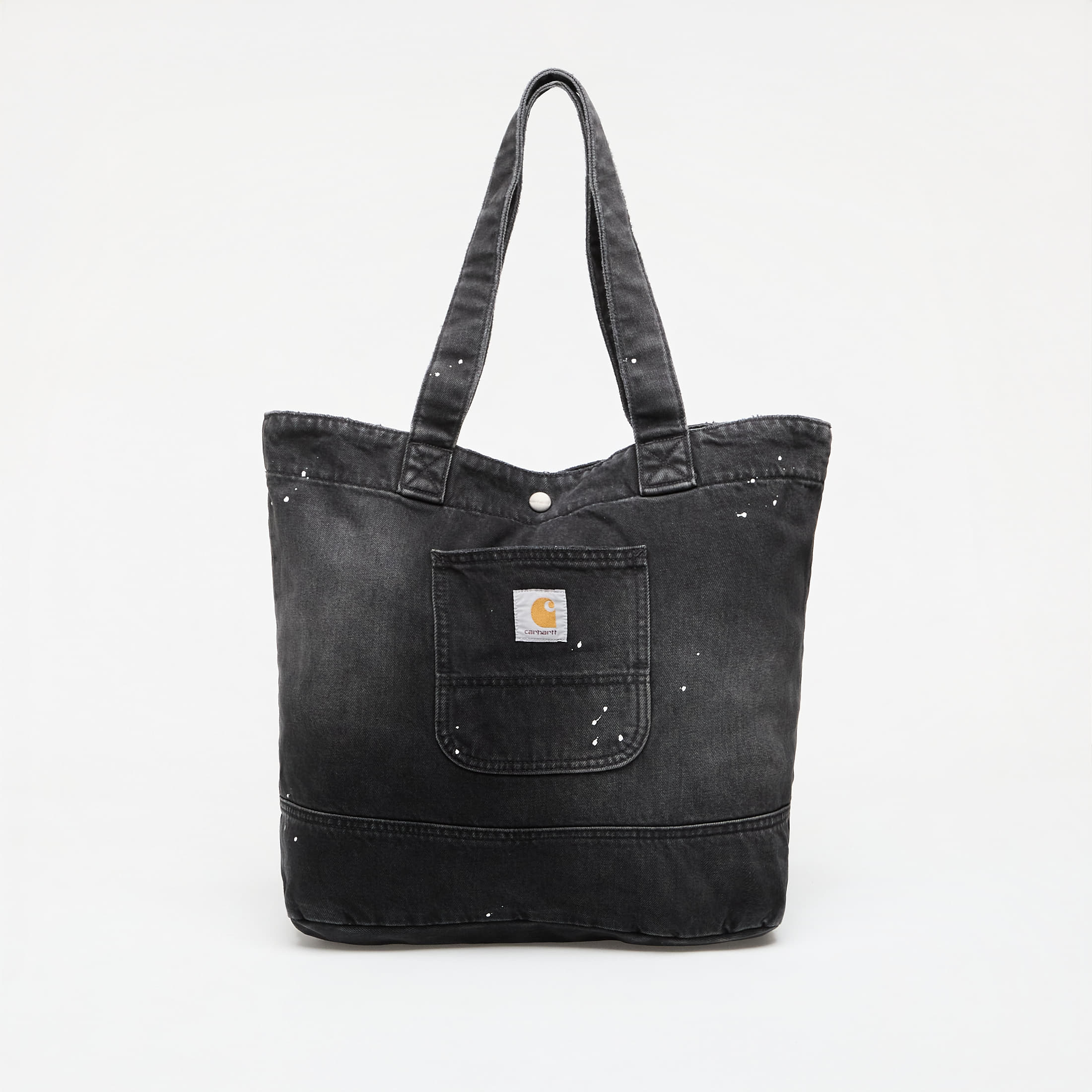 Bag Carhartt WIP Denim Tote Black Destroy Wash, Splatter Universal