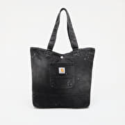 Carhartt WIP Denim Tote Black Destroy Wash, Splatter