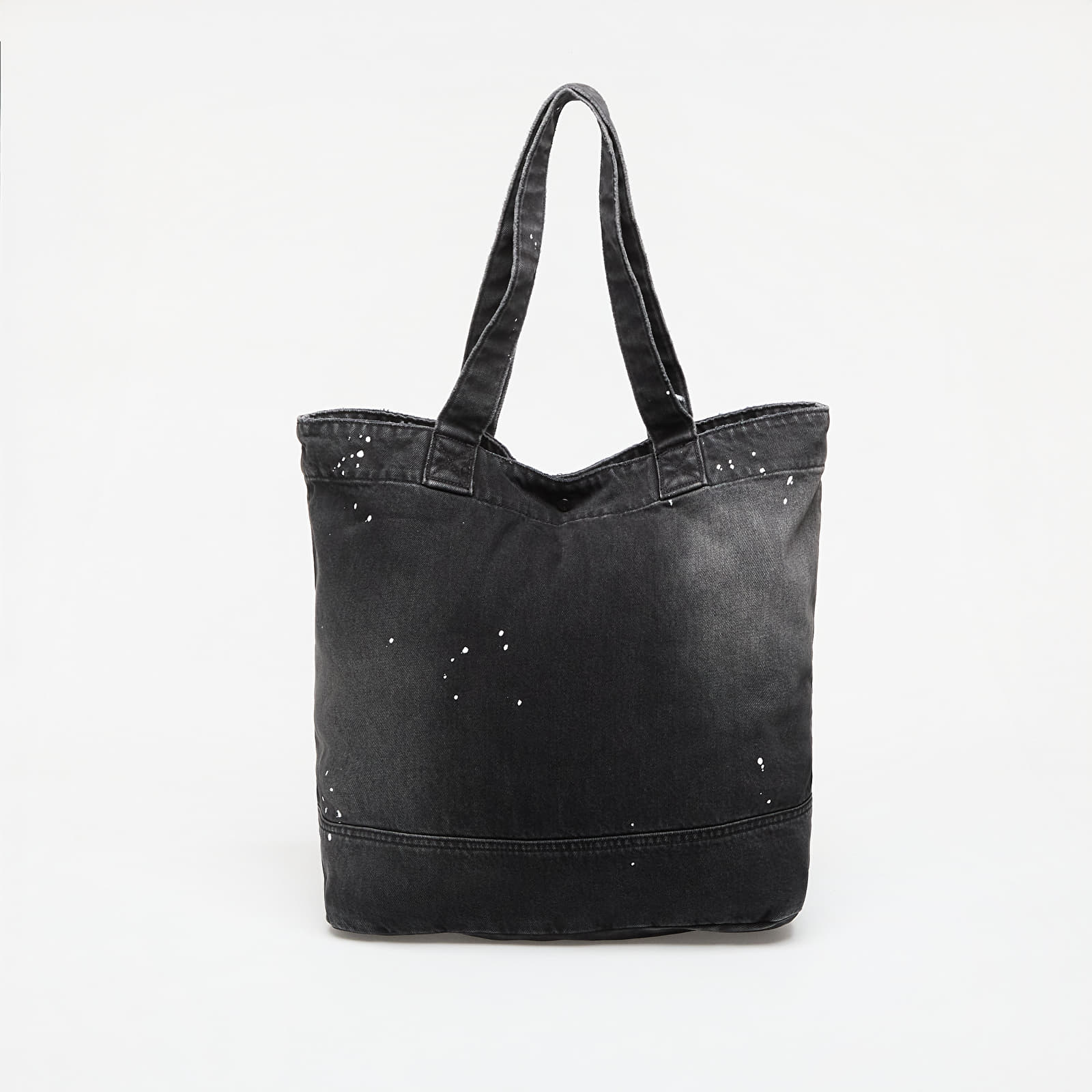 Plecu somas Carhartt WIP Denim Tote Black Destroy Wash, Splatter