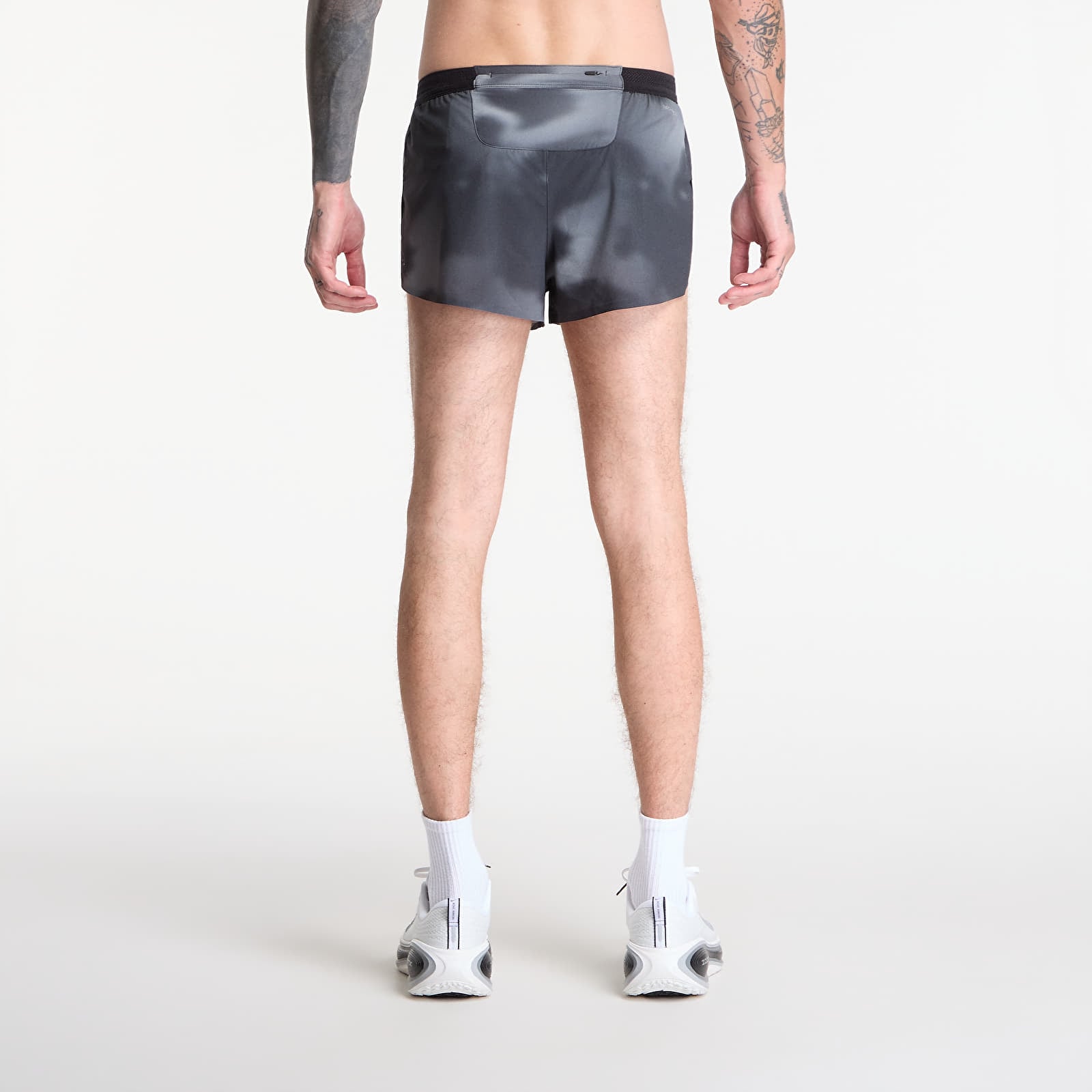 Shorts för män Nike AeroSwift Men's Dri-FIT ADV 2" Brief-Lined Running Shorts Black/ Dk Smoke Grey/ Bright Crimson