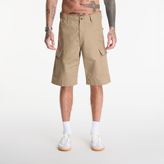 Šortky Carhartt WIP Regular Cargo Short Leather Rinsed