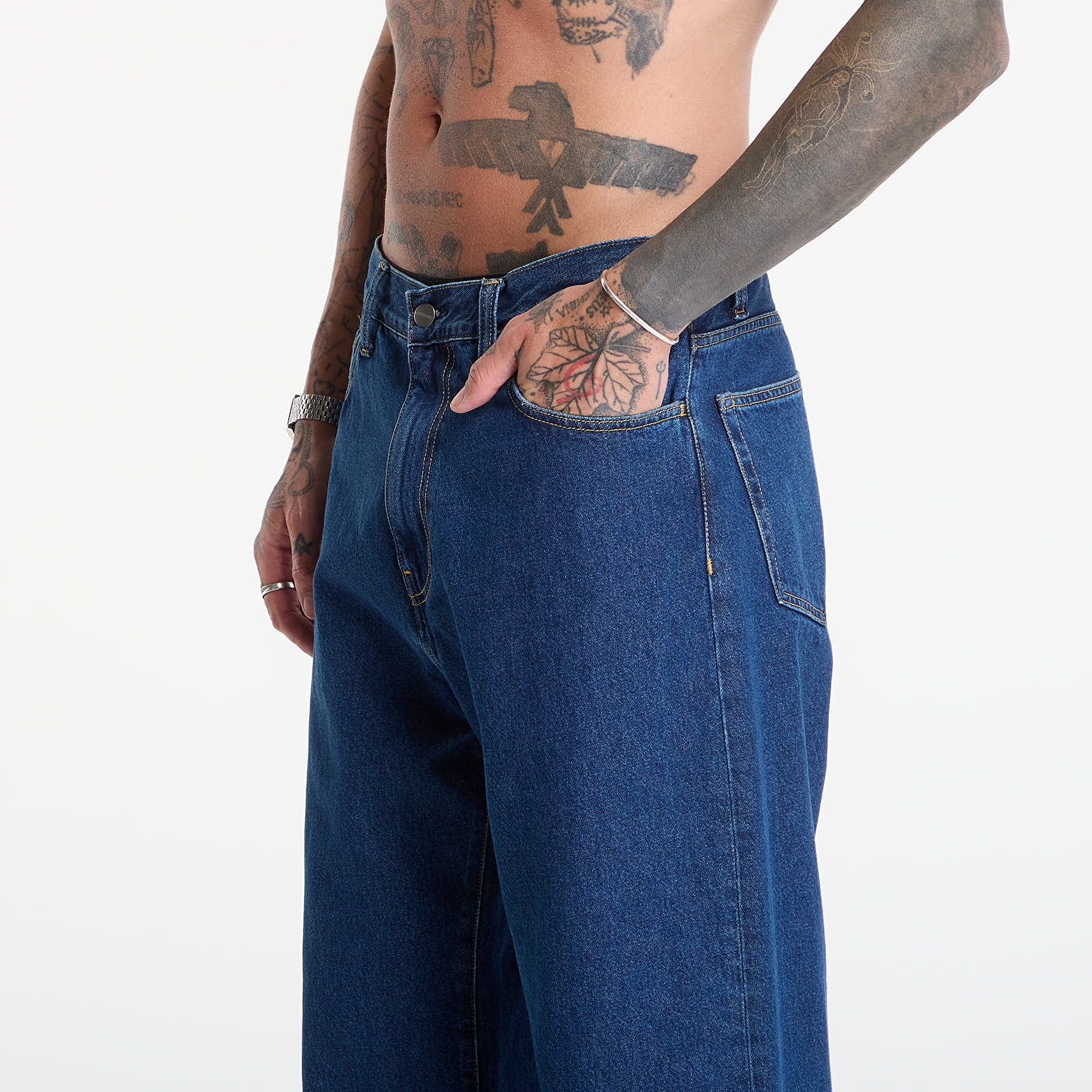 Jeans for menn Carhartt WIP Landon Pant Blue Stone Washed