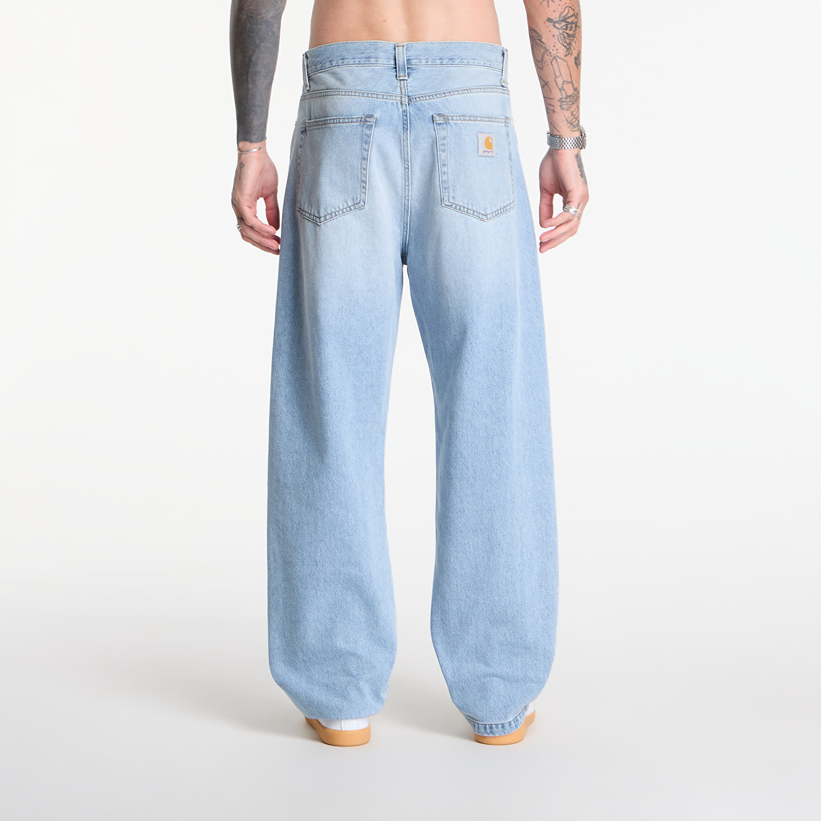 Jeans for menn Carhartt WIP Landon Pant Blue Heavy Worn Bleached