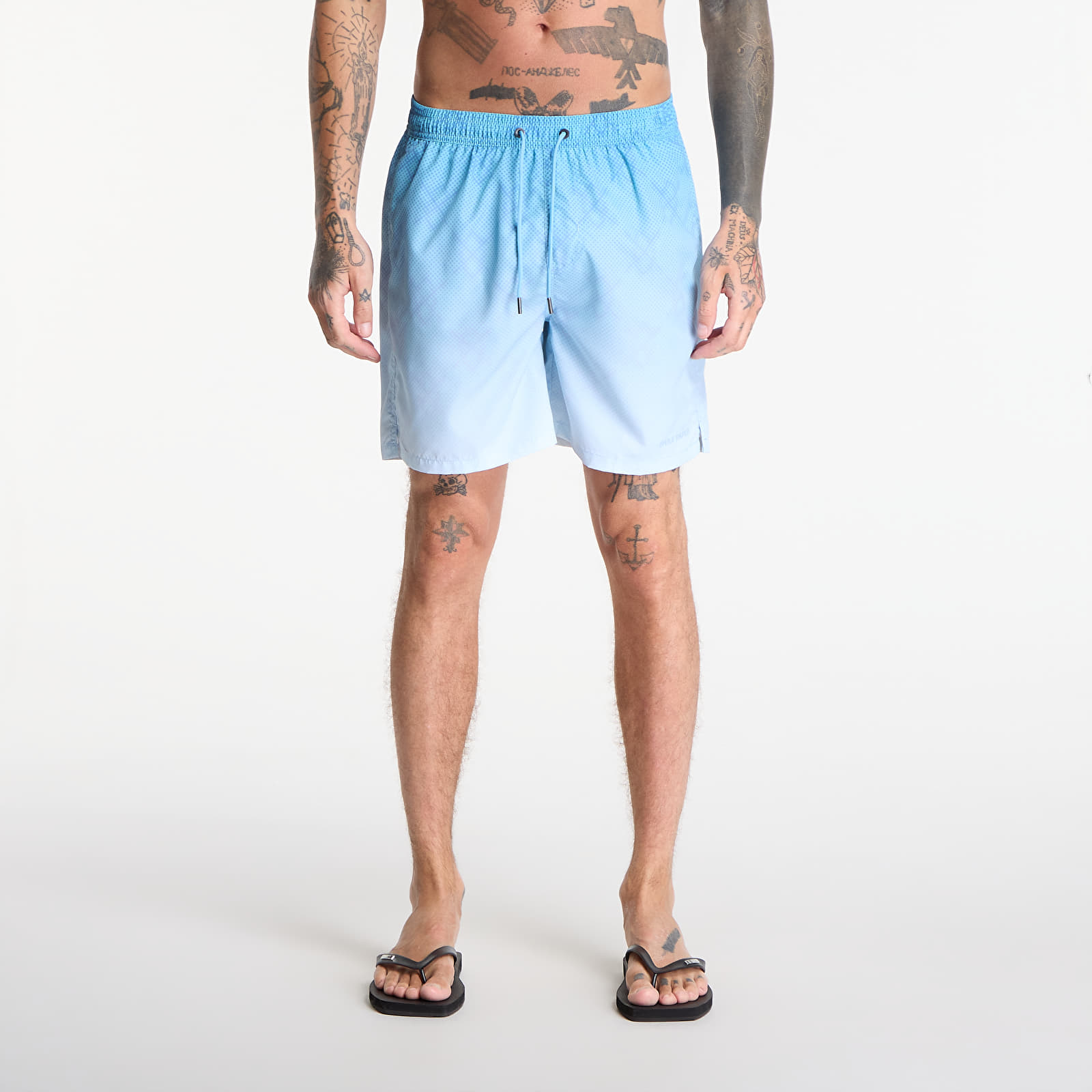 Maillots de bain homme Daily Paper Ombre Dotted Shield Swimshorts Air Blue