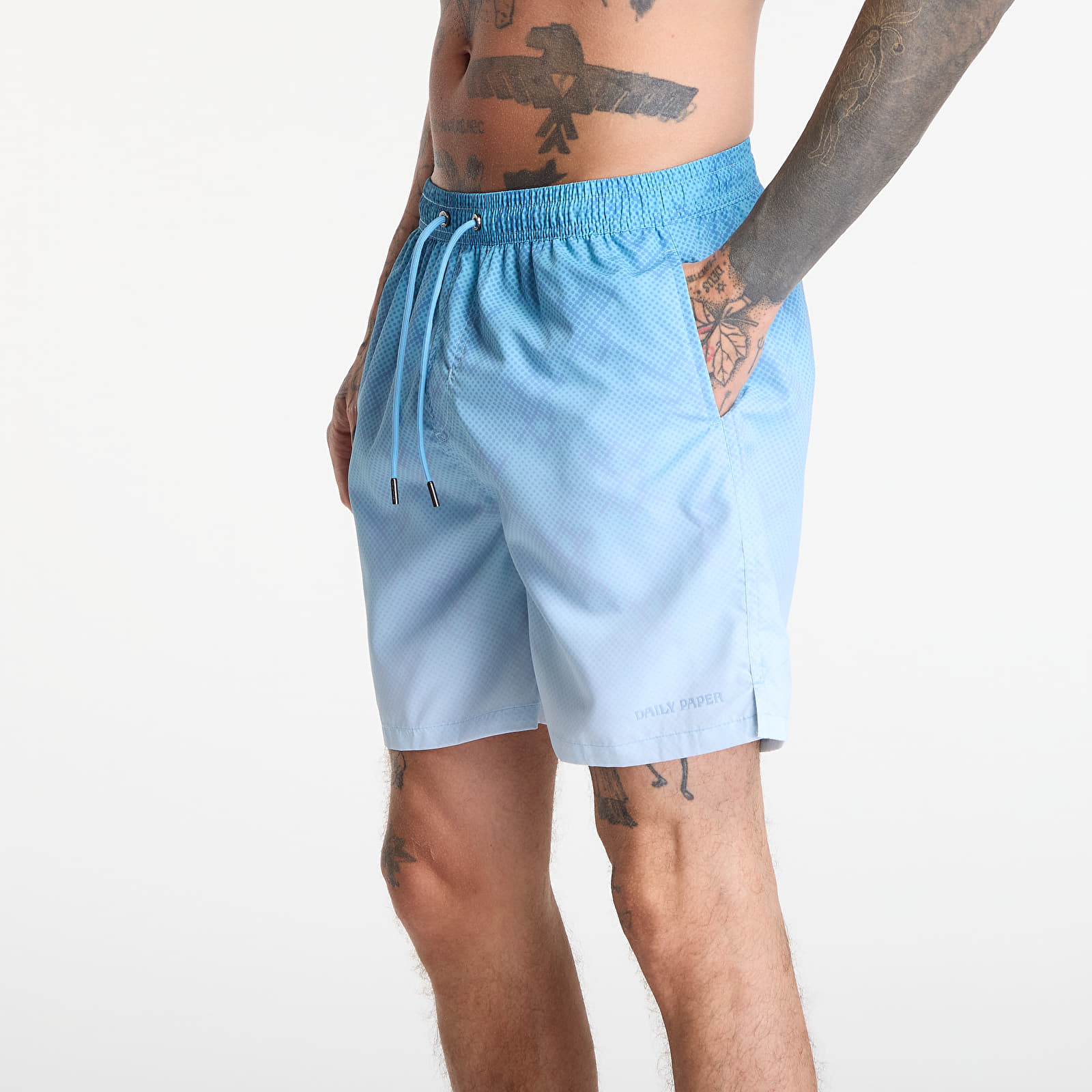 Maillots de bain homme Daily Paper Ombre Dotted Shield Swimshorts Air Blue
