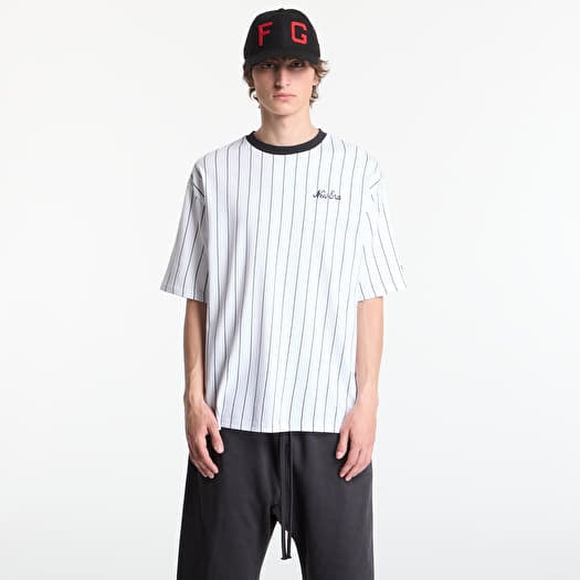 Tricou New Era Pinstripe OS Tee UNISEX Optic White/ Navy