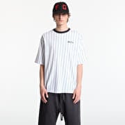 New Era Pinstripe OS Tee UNISEX Optic White/ Navy