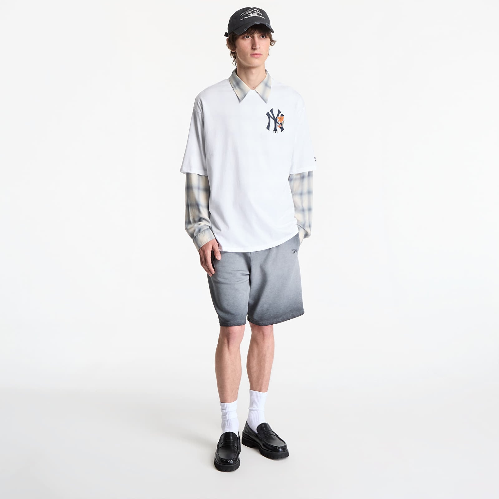 T-shirty męskie New Era MLB Floral OS Tee New York Yankees UNISEX Optic White