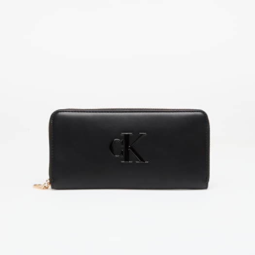 Brieftasche Calvin Klein Bold Ck Long Zip Around Black