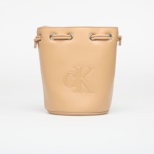 Calvin Klein Bold Ck Small Bucket Bag Tannin