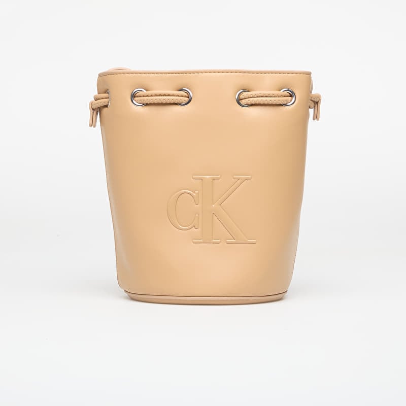 Calvin Klein Bold Ck Small Bucket Bag Tannin