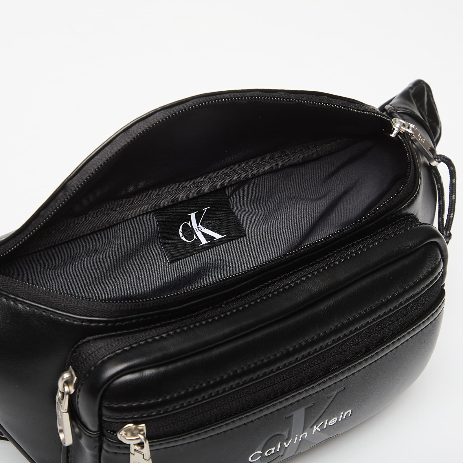 Sacs banane Calvin Klein Bold Logo Webbing Waistbag Black