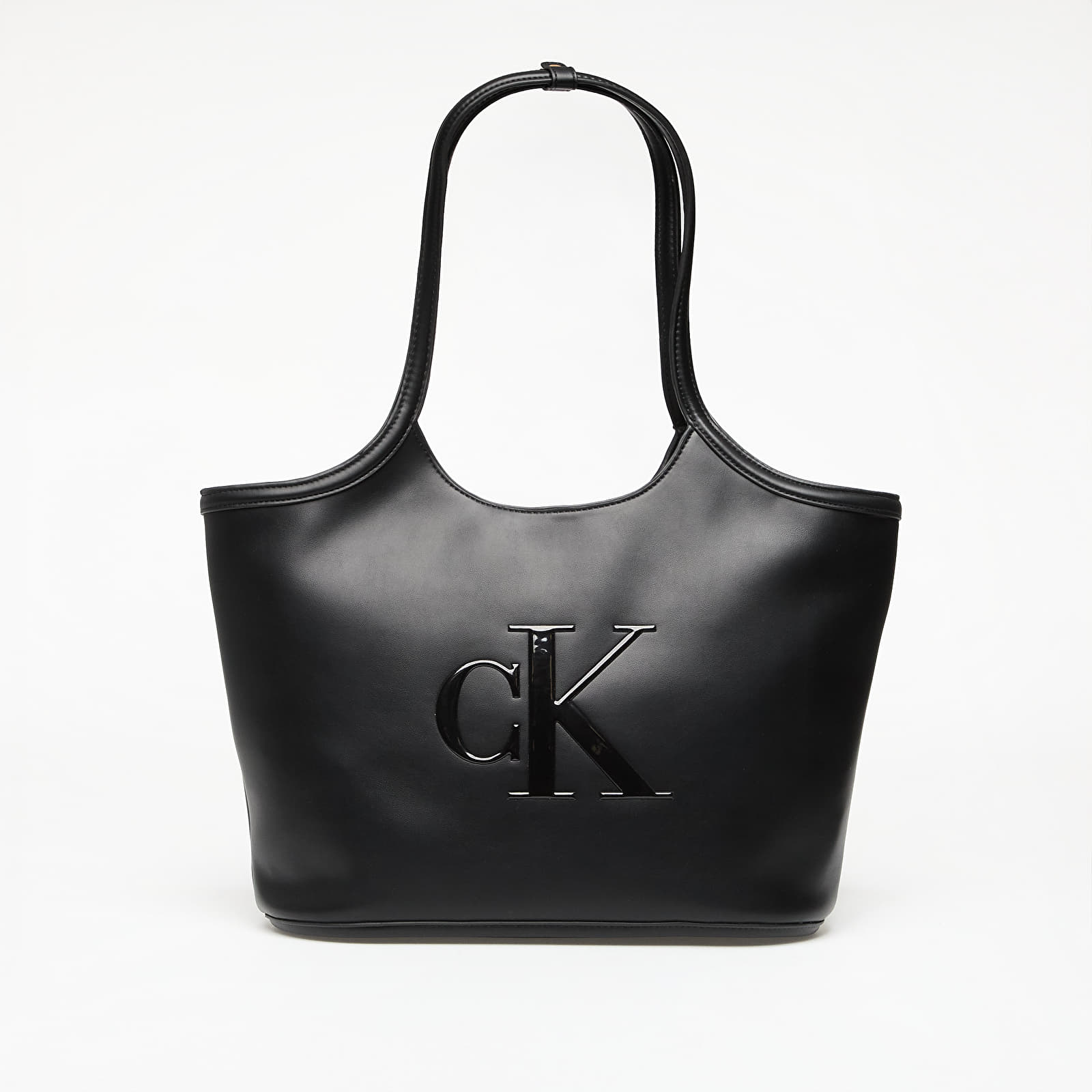 Genți de mână Calvin Klein Bold Ck Shopper Black