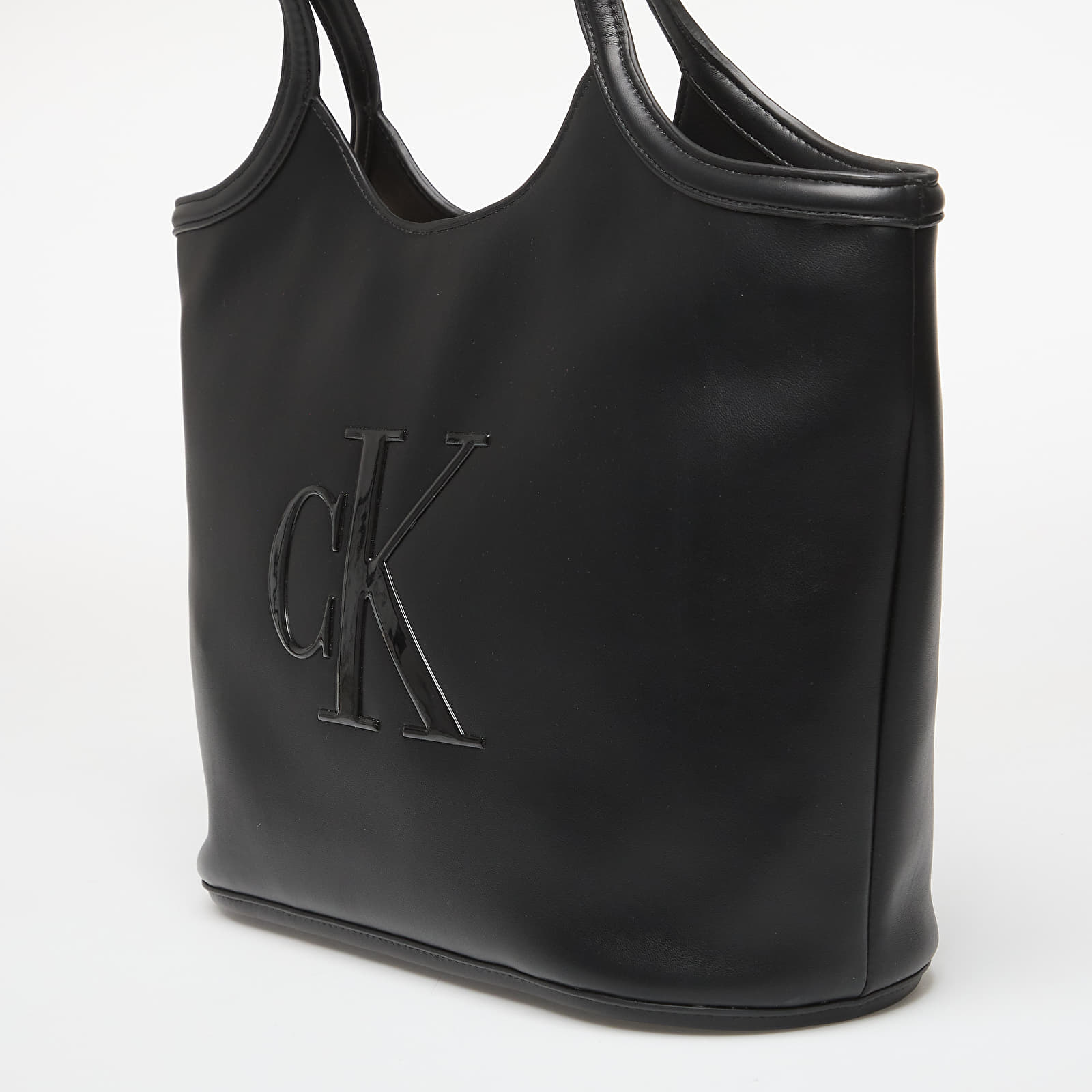 Genți de mână Calvin Klein Bold Ck Shopper Black