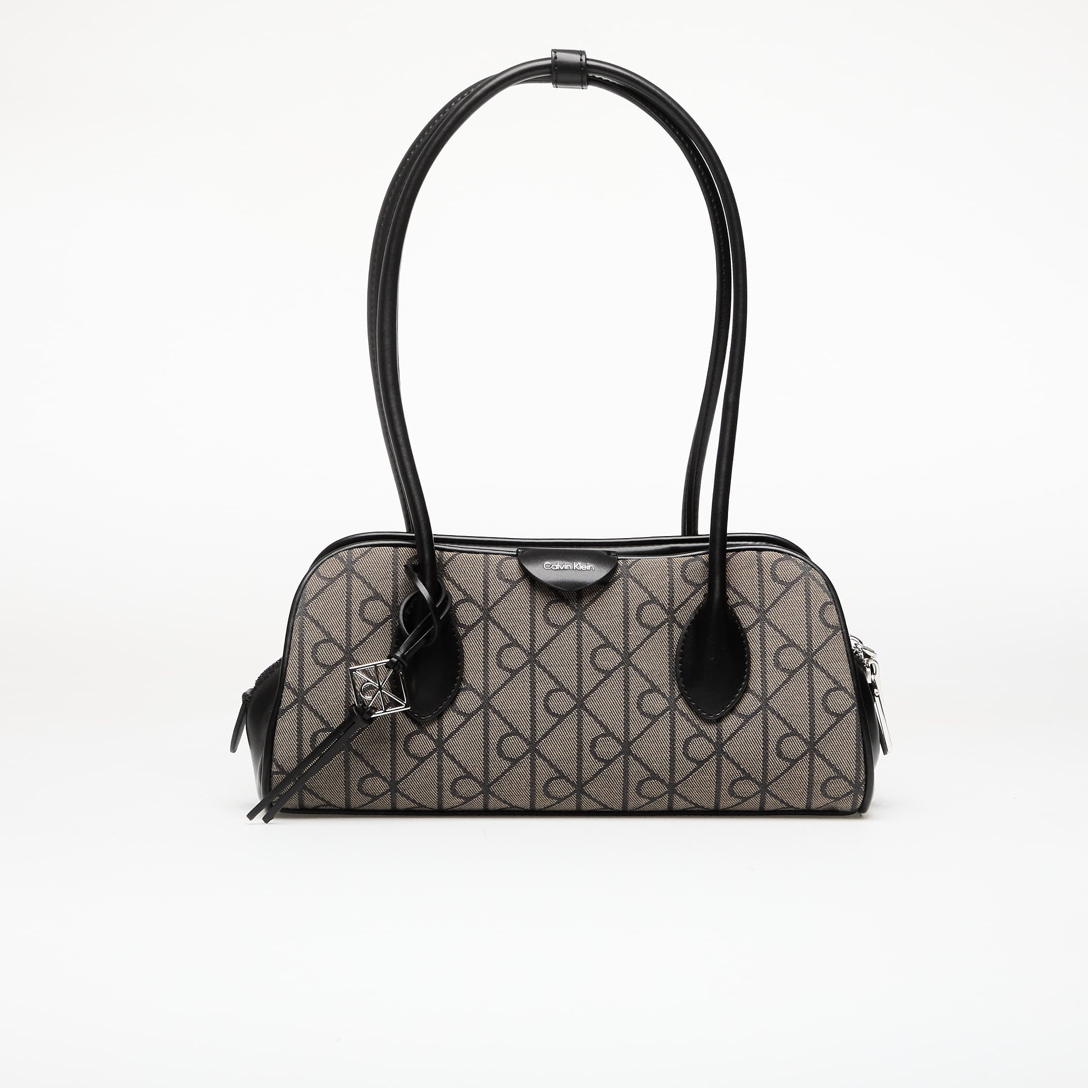 Calvin Klein Emblem Trio Jacquard Shoulder Ba Lotus Beige/ Black/ Aop Jacquard Universal