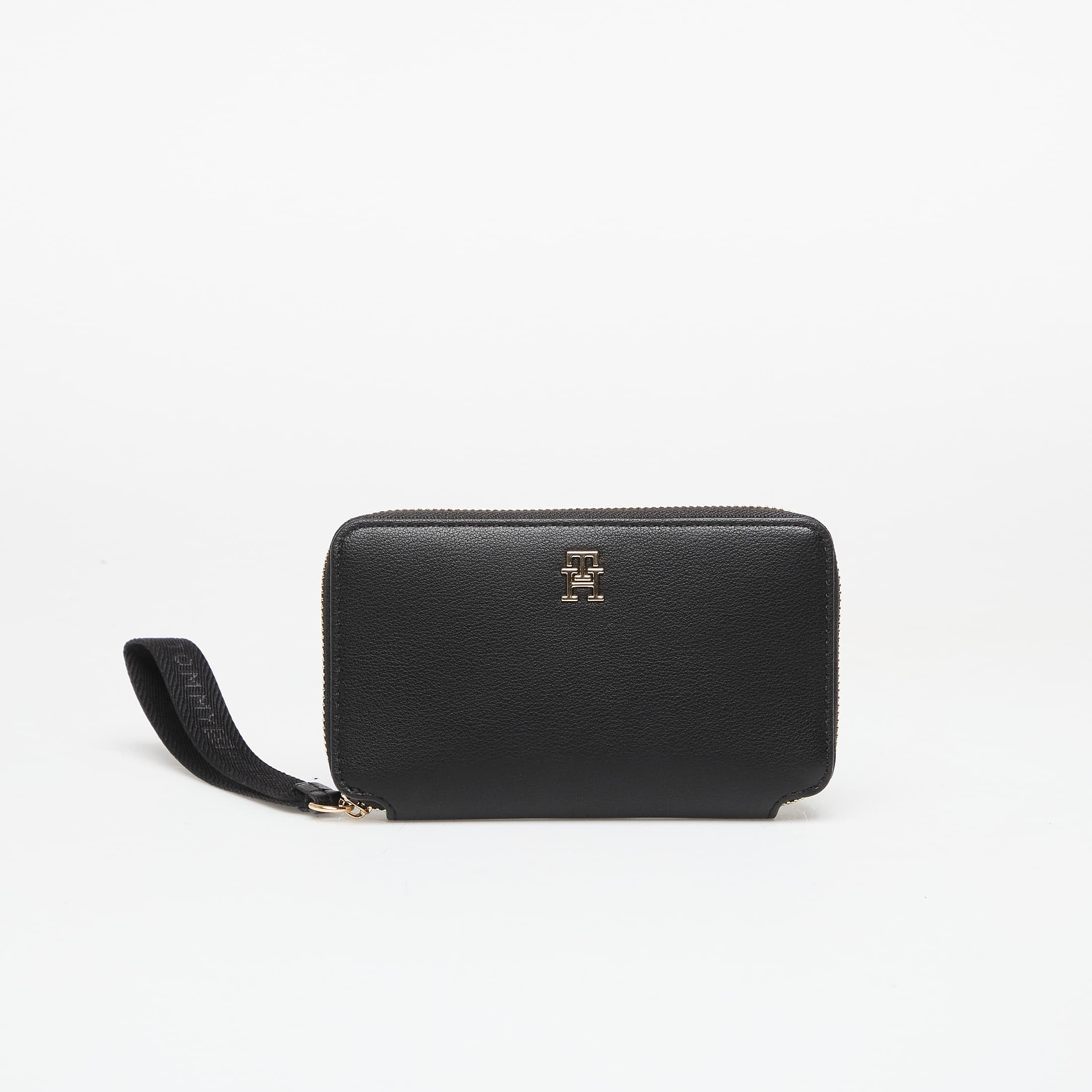Tommy Hilfiger Logotape Compact Zip Around Wallet Black Universal