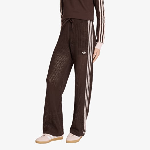 Φόρμα adidas Knitted Crochet Firebird Tracksuit Bottoms Aurora Coffee