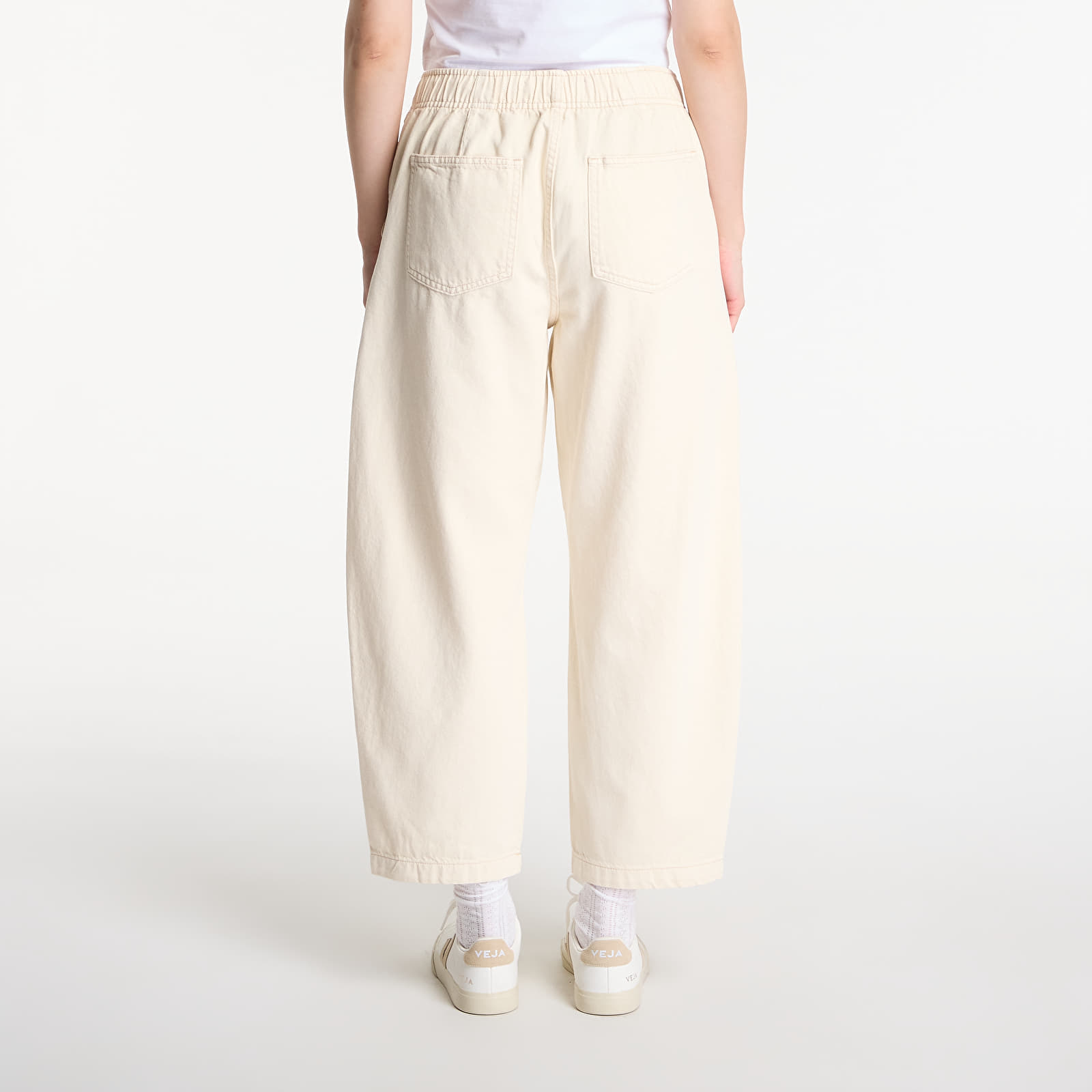 Spodnie GAP V-Pull On Barrel White Cream